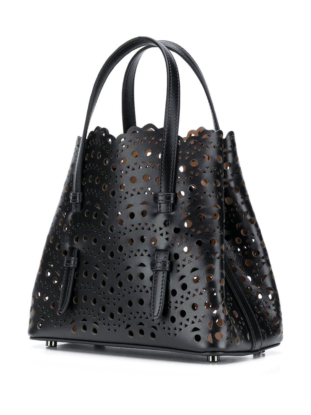 ALAIA Elegant Mini Perforated Leather Handbag