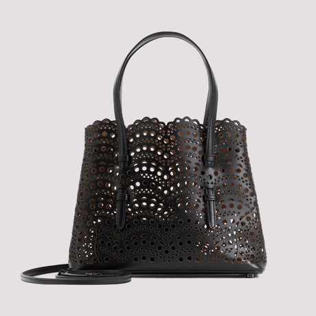 ALAIA Elegant Mini 25 Perforated Leather Handbag