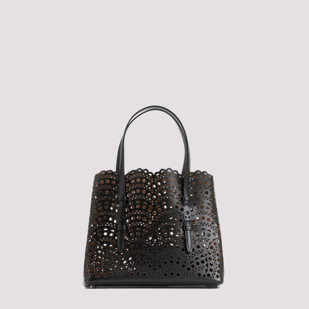 ALAIA Elegant Mini 25 Perforated Leather Handbag