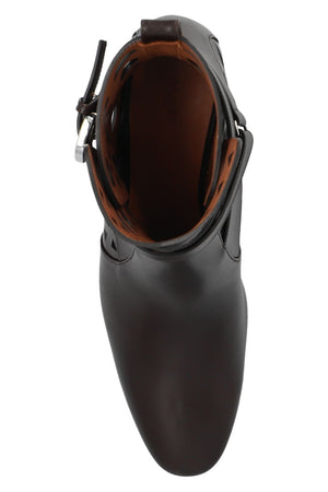 ALAIA Luxurious Lamb for Your Feet: Brown Ziggy Ankle Boots for Women