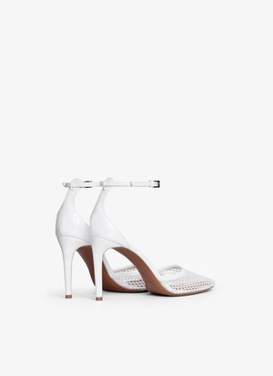 ALAIA Elegant Mesh Strap Pumps with 90mm Heel