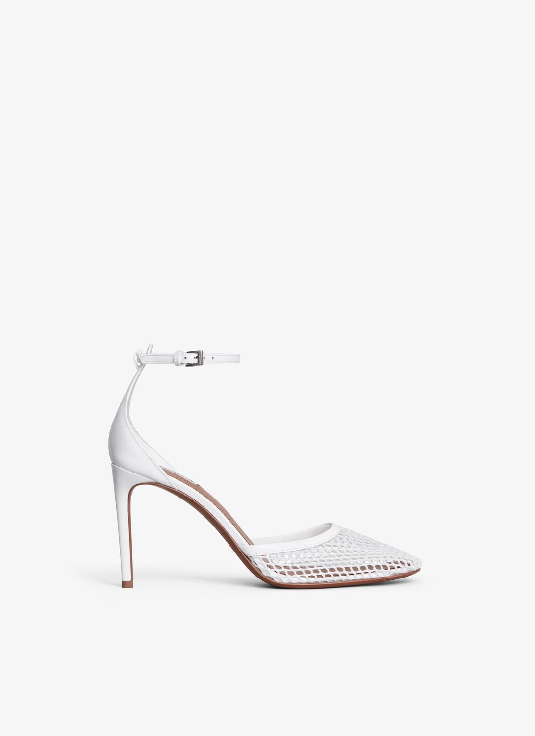 ALAIA Elegant Mesh Strap Pumps with 90mm Heel