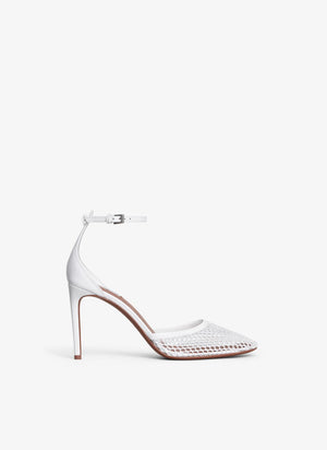 ALAIA Elegant Mesh Strap Pumps with 90mm Heel