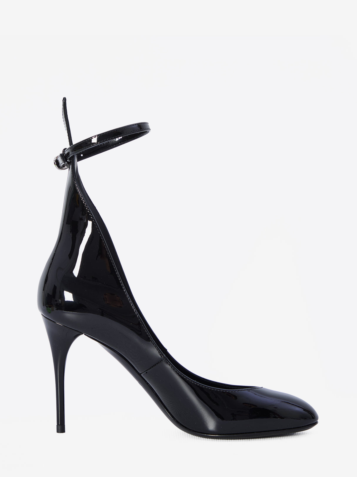 ALAIA Elegant Pointed Ankle Strap Pumps with Adjustable Fit