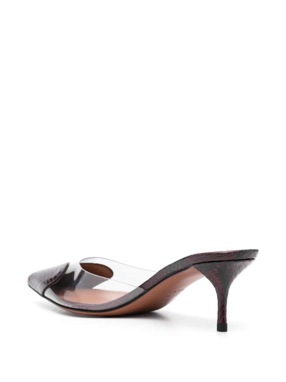 Giày Bordeaux Heart Transparent Flat dành cho nữ - Bản đặc biệt FW23 của ALAIA