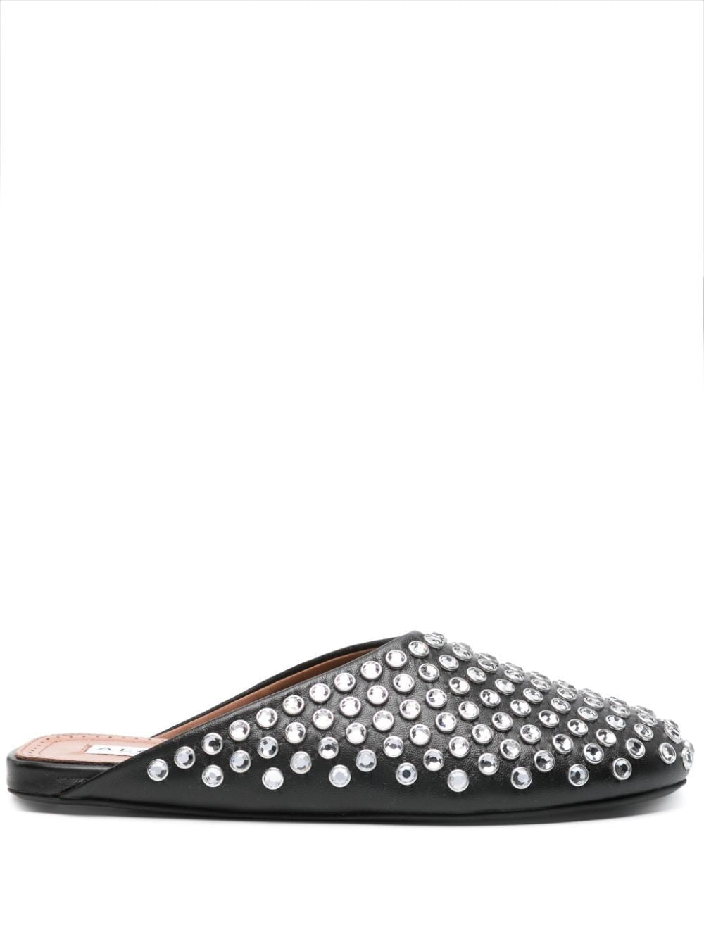 ALAIA Elegant Rhinestone-Embellished Ballet Flats