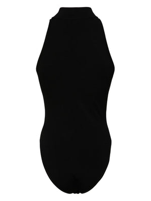 ALAIA Black Body Halter Top for Women - SS24 Collection