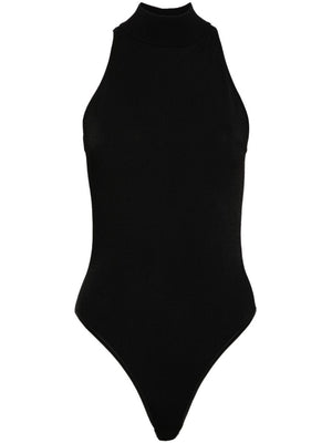 ALAIA Black Body Halter Top for Women - SS24 Collection