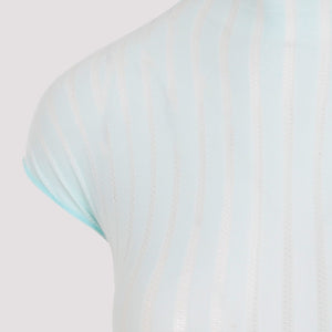 Sheer Stripes Body in Blue