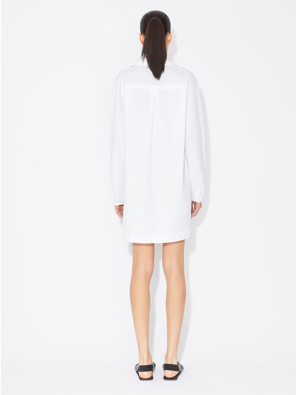 ALAIA Elegant Cotton Poplin Tunic Dress