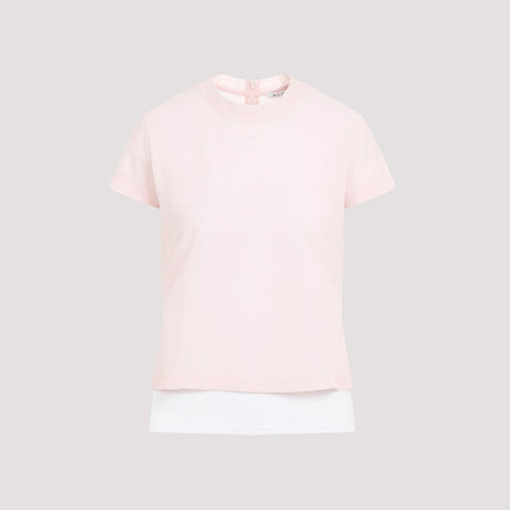 ALAIA Chic Pink & Purple Stretch T-Shirt