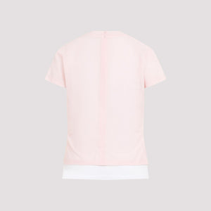 ALAIA Chic Pink & Purple Stretch T-Shirt