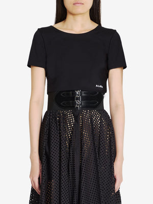 ALAIA Sculpted Elegance Crop Top