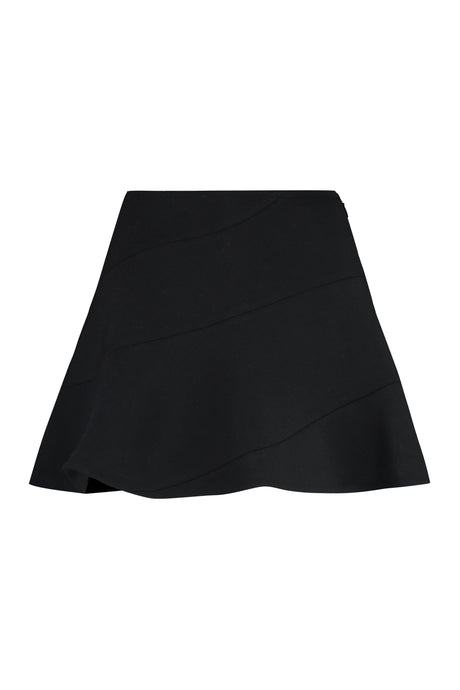 ALAIA Black Full Mini Skirt for Women from FW23 Collection