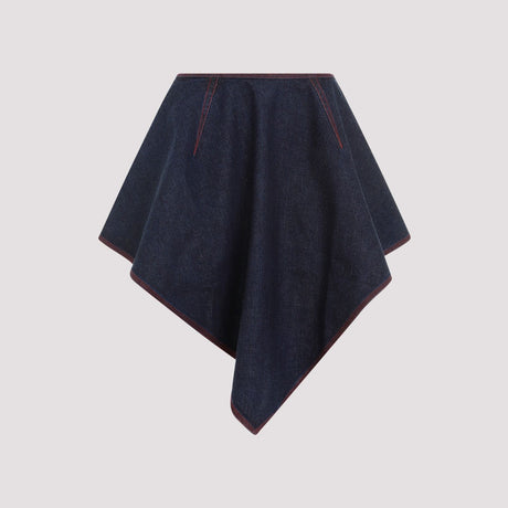 ALAIA Triangle Cut Denim Mini Skirt