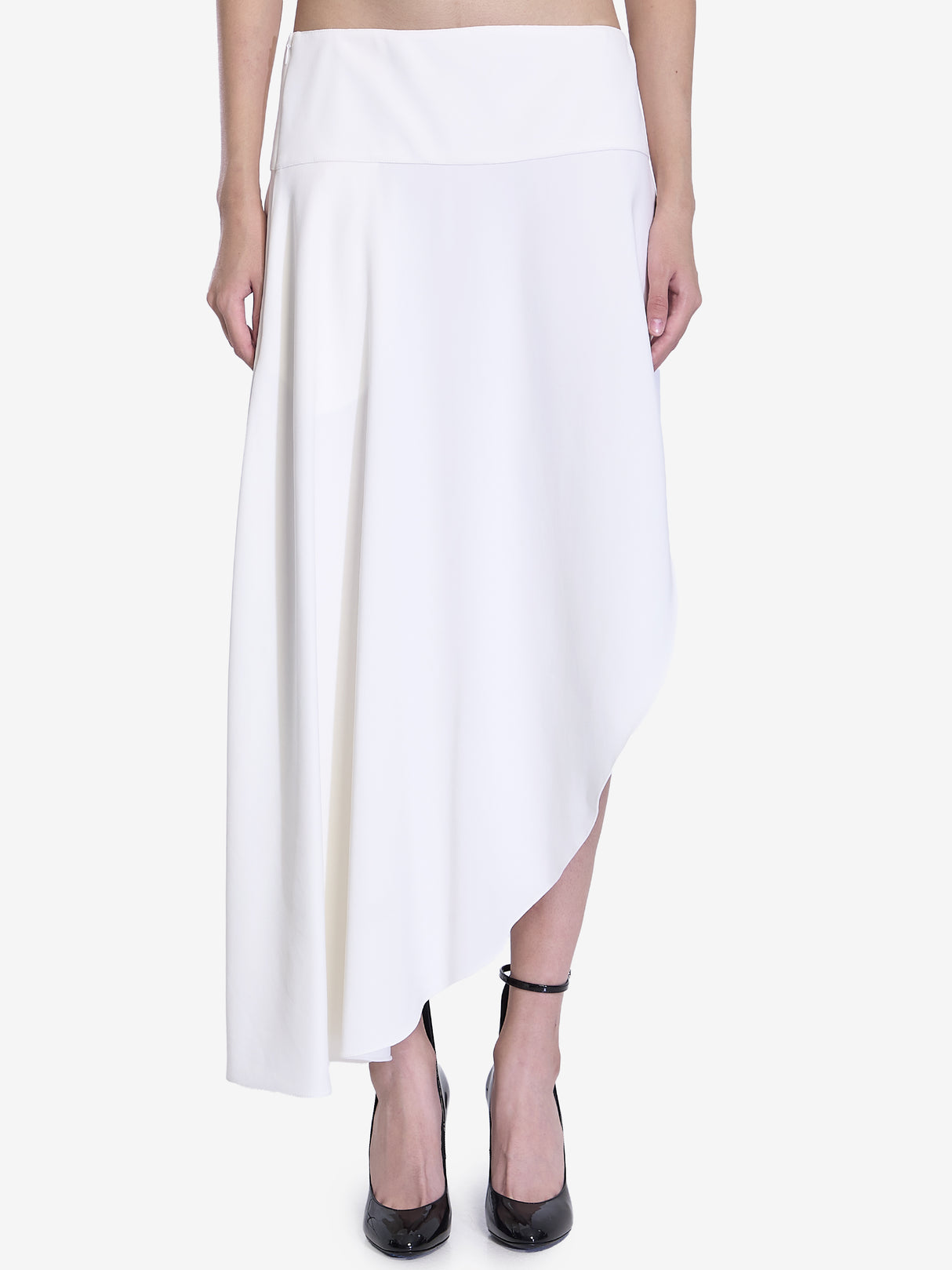 ALAIA Asymmetric Fluid Mini Skirt