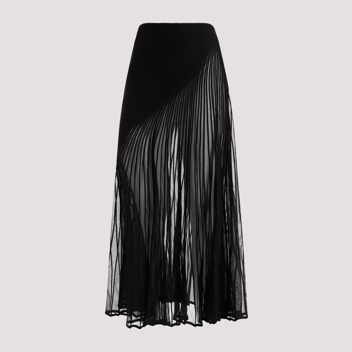ALAIA Twisted Black Skirt for Women - Seasonal Staple for SS24