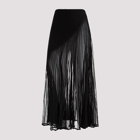 تنورة سوداء ملفوفة للنساء - قطعة أساسية لموسم SS24