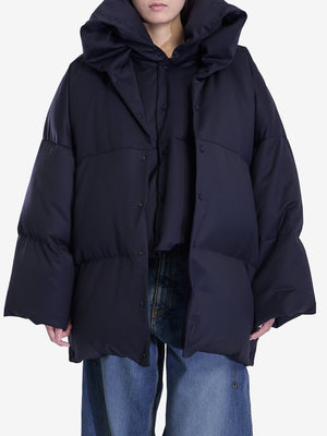 ALAIA Oversized Puffer Jacket with High Collar