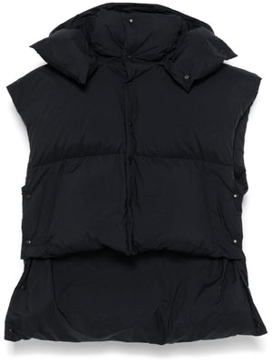 ALAIA Padded Down Vest with Detachable Hood for Women - FW24