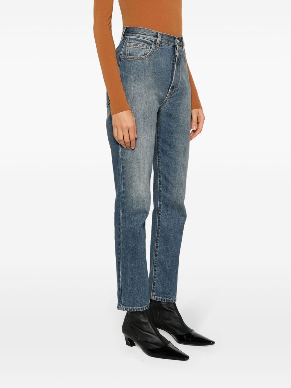 ALAIA Bleu Vintage Denim Pants for Women