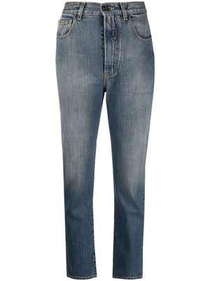 ALAIA Bleu Vintage Denim Pants for Women