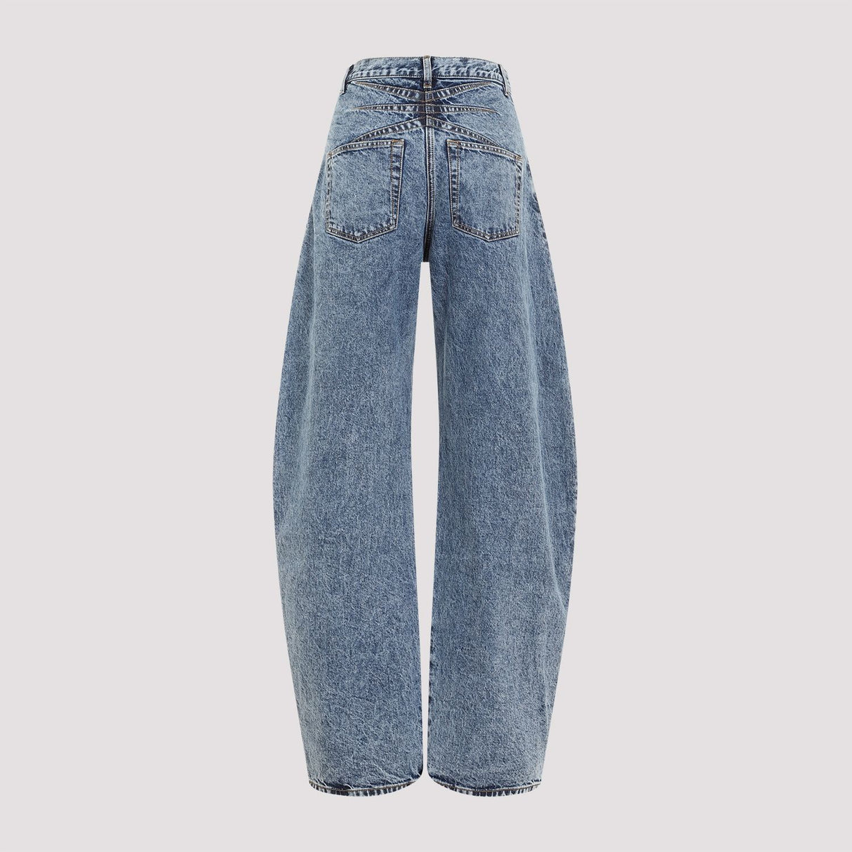 ALAIA Winter Sky Blue Linen Pants