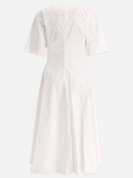 美しい白のミディスカート - 24SSコレクション