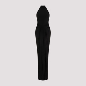 ALAIA Elegant Draped Long Dress