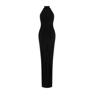 ALAIA Elegant Draped Long Dress