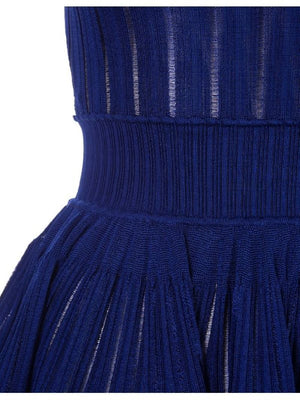 Blue Shiny Crinoline Dress - Spring/Summer 2024