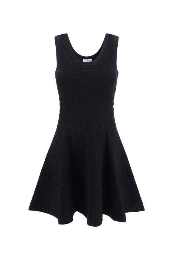 ALAIA Crocodile Effect Mini Dress