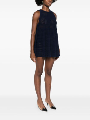 ALAIA Essential Blue Mini Dress