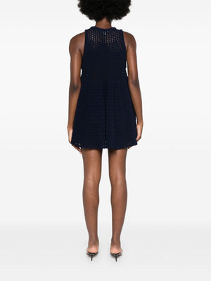 ALAIA Essential Blue Mini Dress