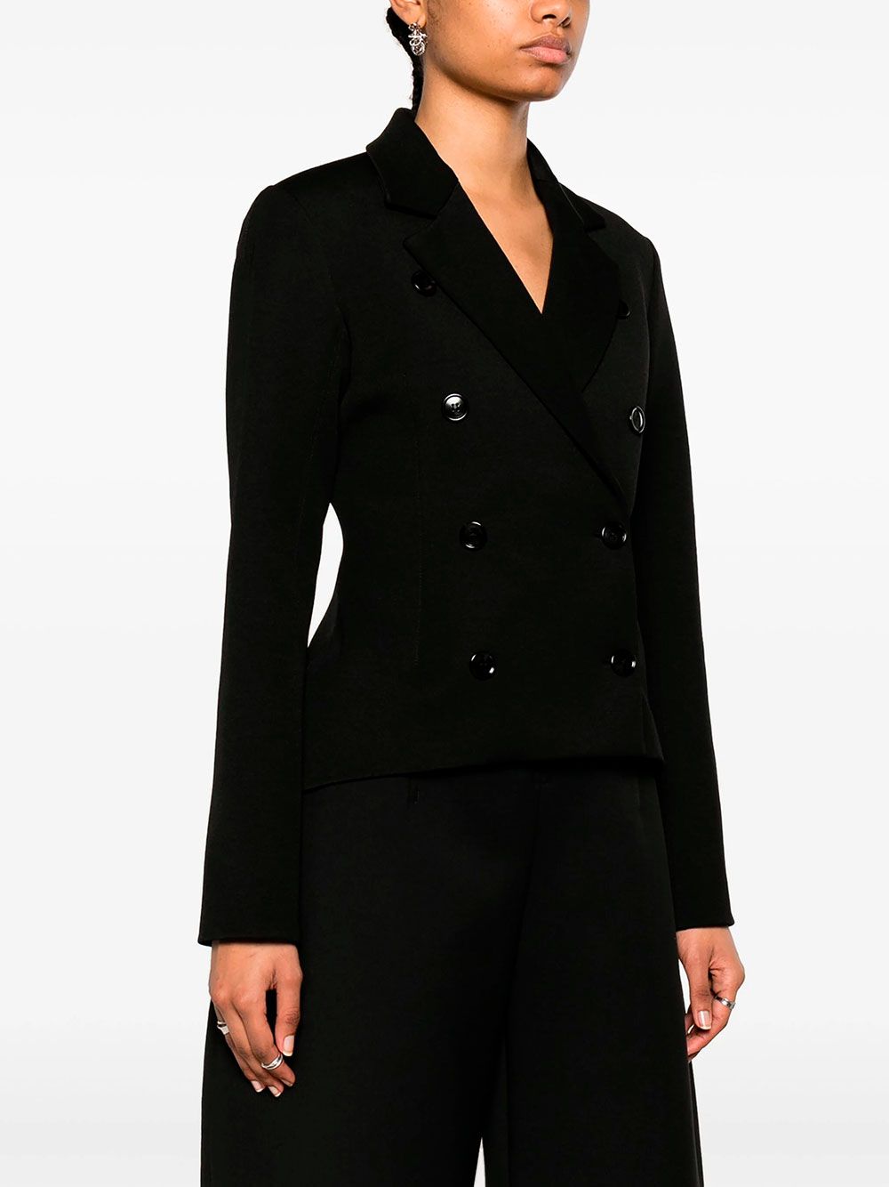 ALAIA Double Breasted Gabardine Blazer