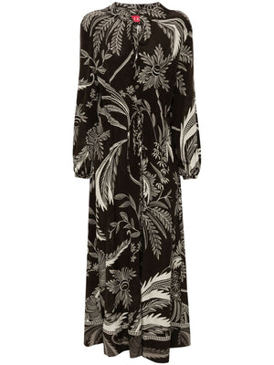 F.R.S FOR RESTLESS SLEEPERS Elegant Botanical Silk Dress