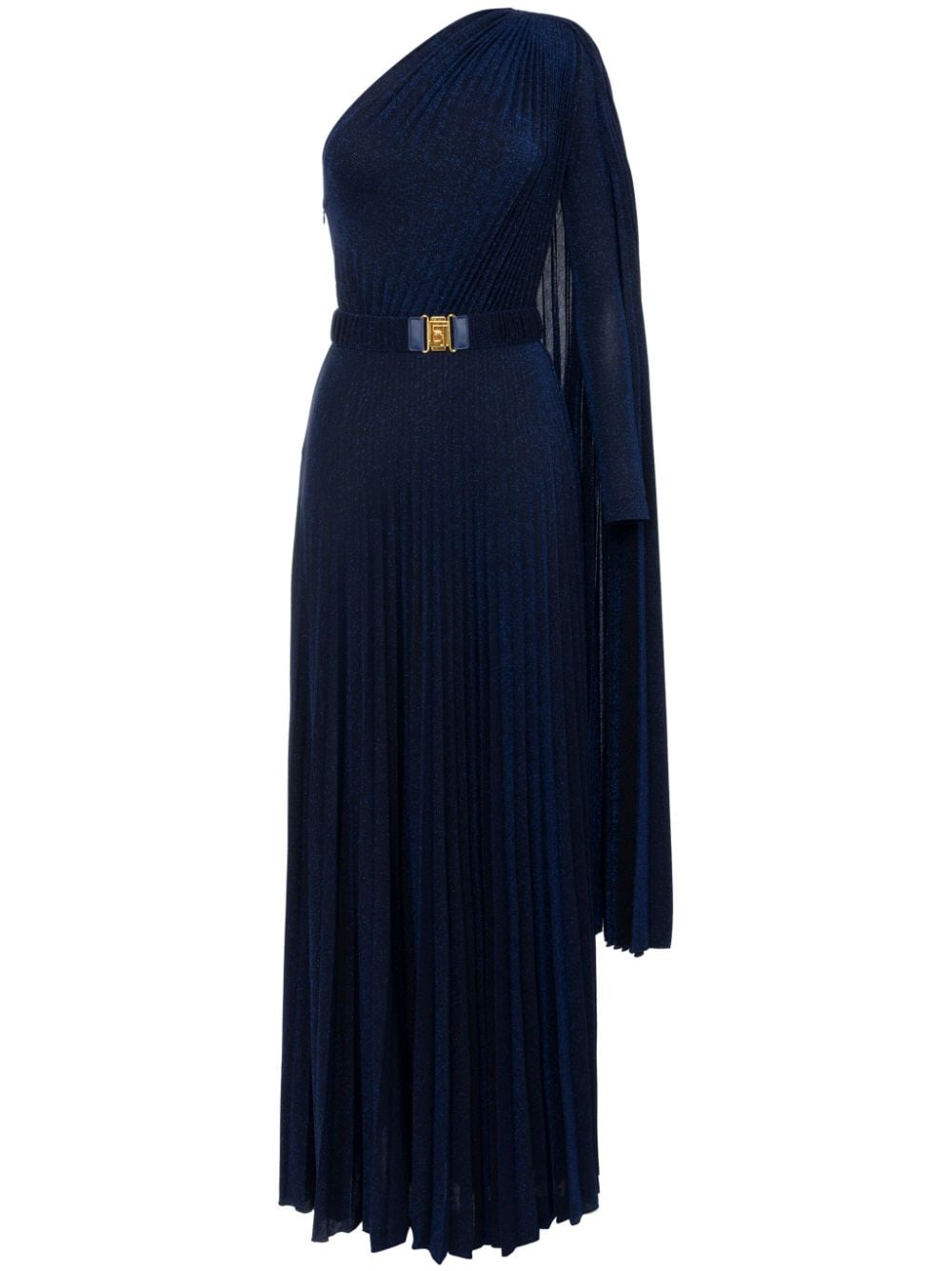 ELISABETTA FRANCHI Elegant One-Shoulder Maxi Dress