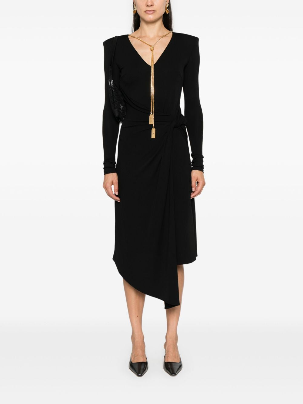 ELISABETTA FRANCHI Chic Noir Mini Dress