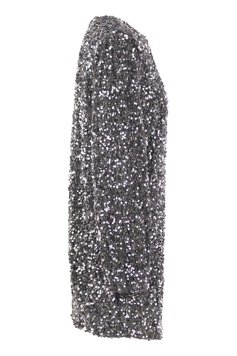 ELISABETTA FRANCHI Glamorous Sequin Stretch Mini Dress