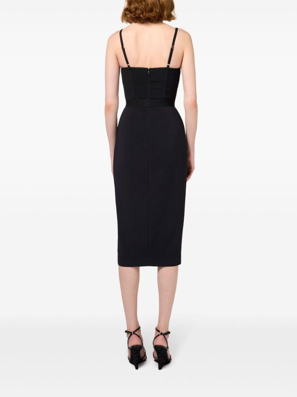 ELISABETTA FRANCHI Elegant Corset Midi Dress for Women