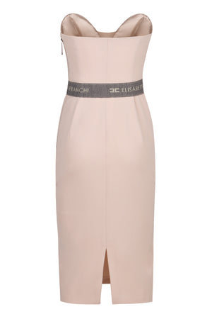 ELISABETTA FRANCHI Sweetheart Corset Mini Dress with Waist Belt