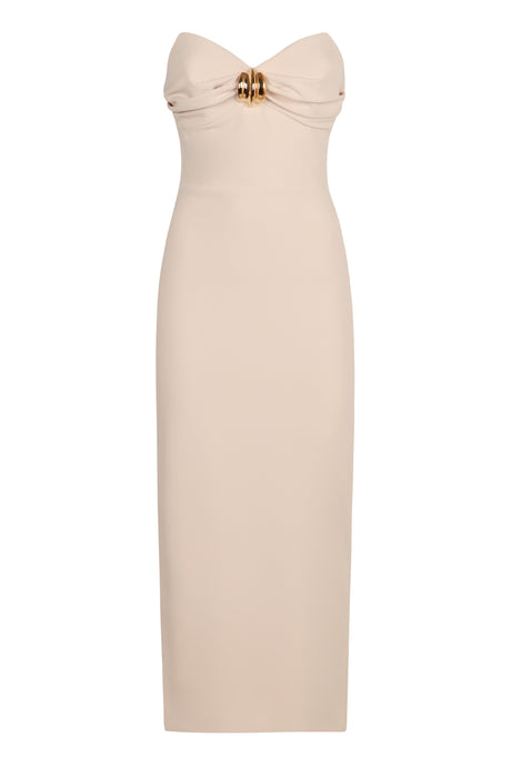 ELISABETTA FRANCHI Sweetheart Neckline Corset Dress with Side Slit