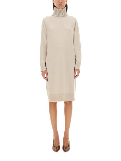 FABIANA FILIPPI Elegant Midi Dress with Luxurious Wool Blend