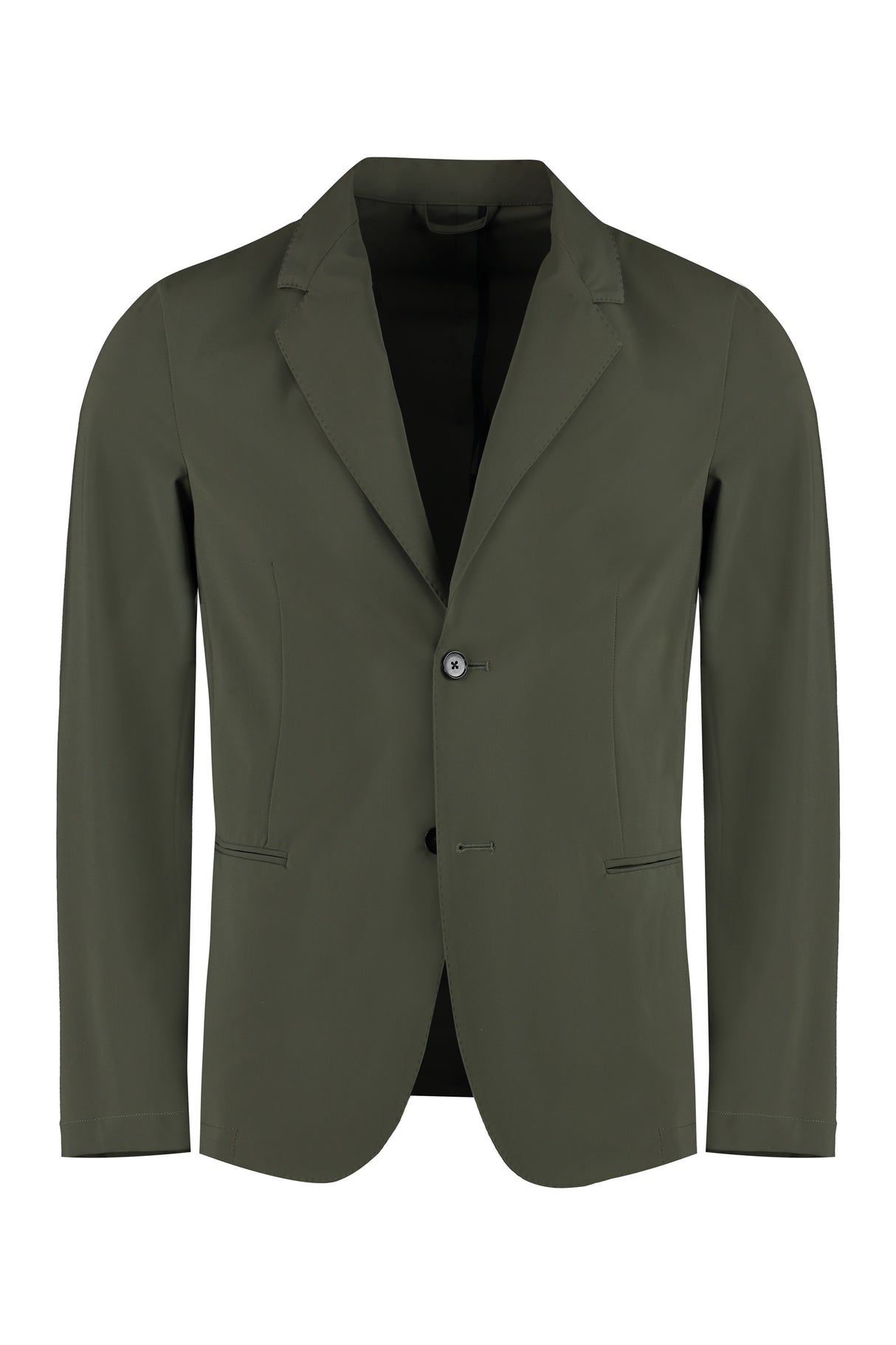 THE (ALPHABET) Green Single-Breasted Two-Button Men's Jacket for SS24