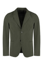 THE (ALPHABET) Green Single-Breasted Two-Button Men's Jacket for SS24