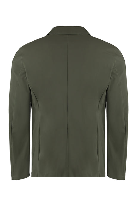 THE (ALPHABET) Green Single-Breasted Two-Button Men's Jacket for SS24