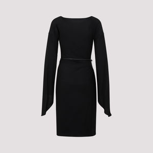 TOM FORD Stylish Black Asymmetric Dress for Women from FW23 Collection