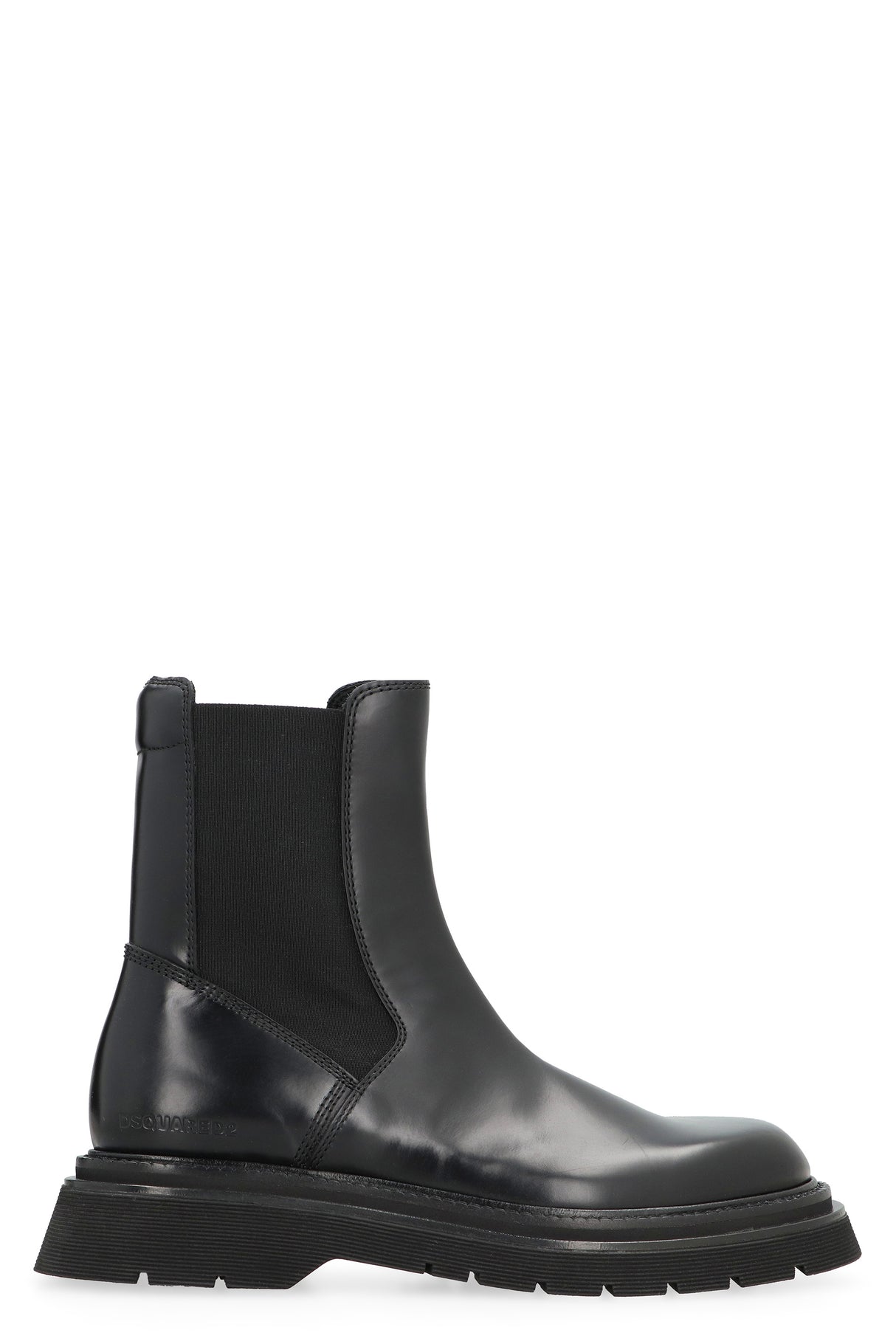 DSQUARED2 Men's Leather Chelsea Boots in Black for FW23