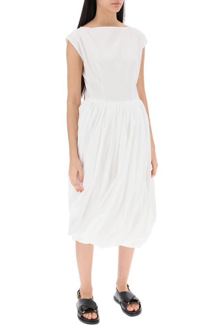 فستان قطني أبيض أنيق للنساء - مجموعة SS24
