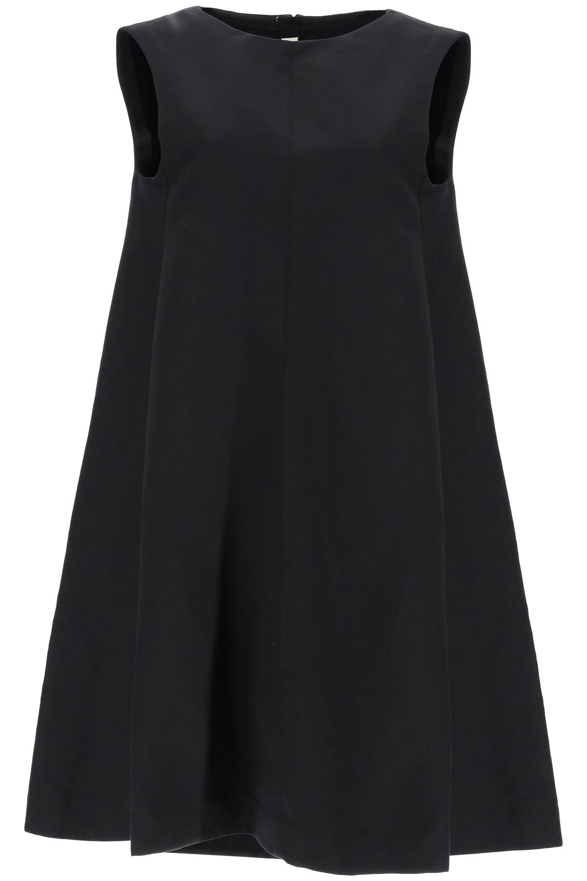 لباس قطني أسود بتصميم متموج خاص للنساء - مجموعة SS24